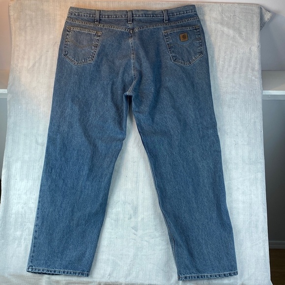 Carhartt Relaxed Fit Blue Jeans Mens 48X32 - Heavy Denim - Picture 3 of 7